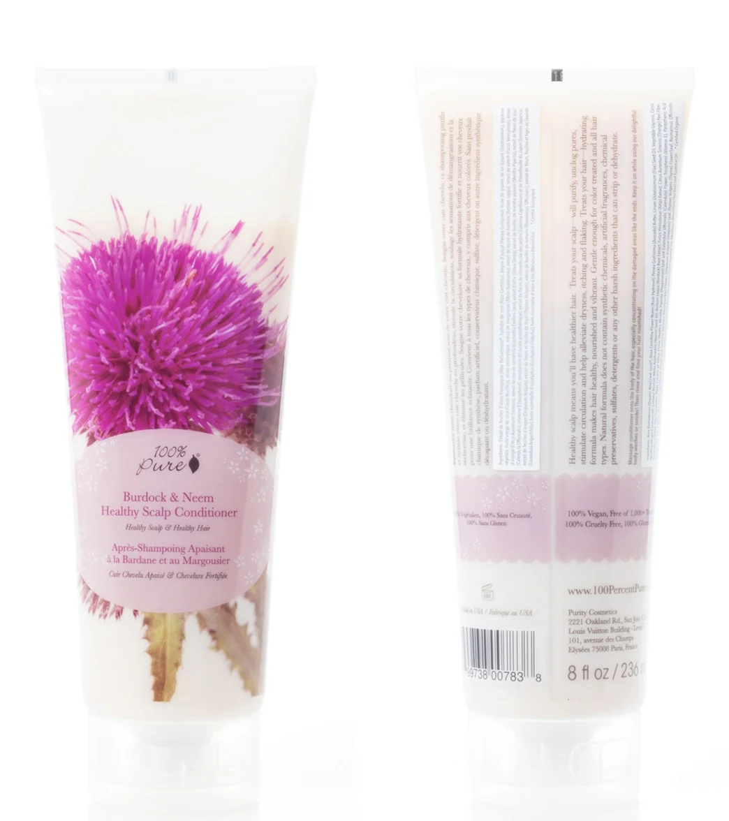 100% Pure Burdock & Neem Healthy Scalp Conditioner - Image 2