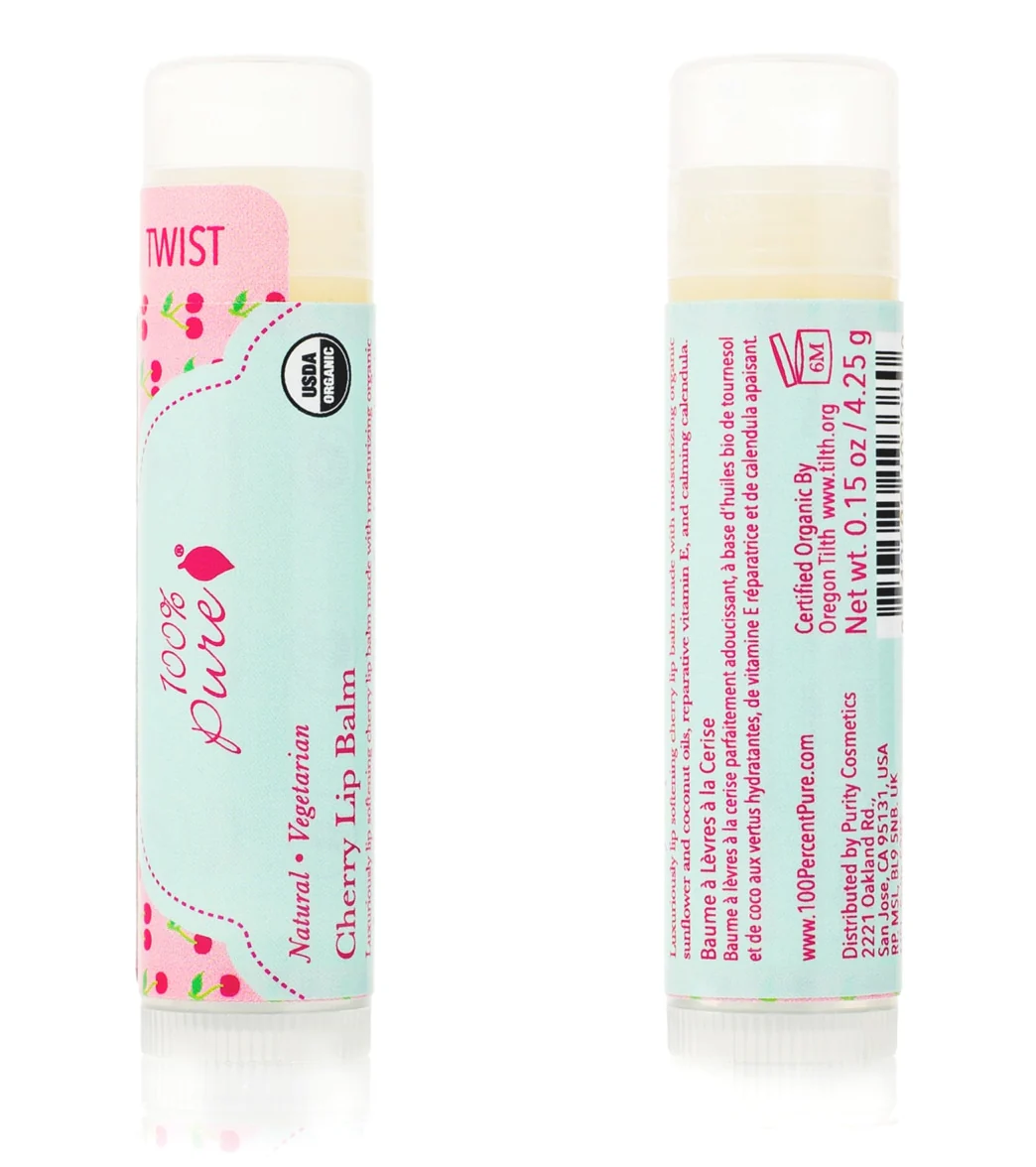 100% Pure Cherry Lip Balm - Image 2