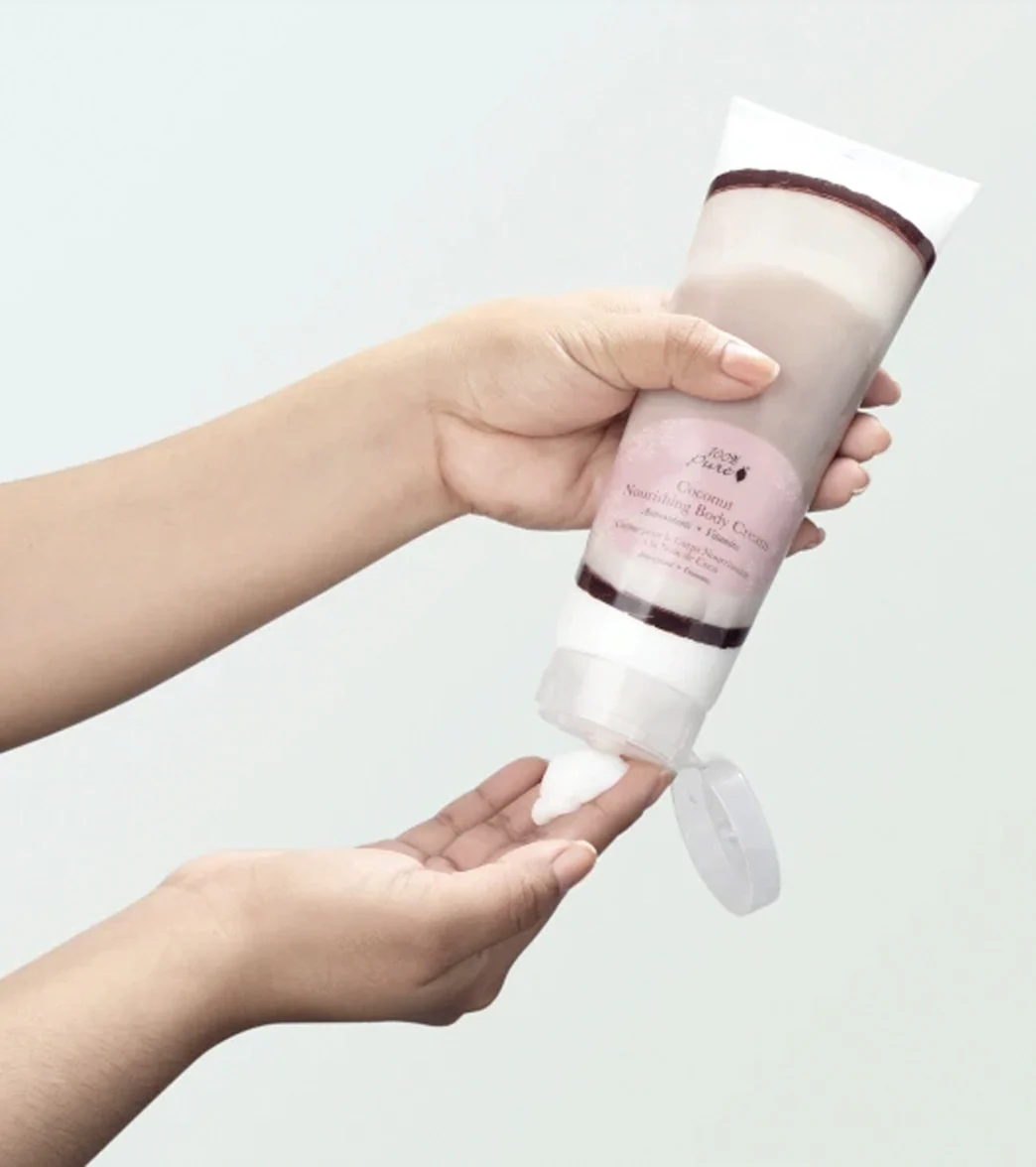 100% Pure Coconut Nourishing Body Cream, 8 oz - Image 3
