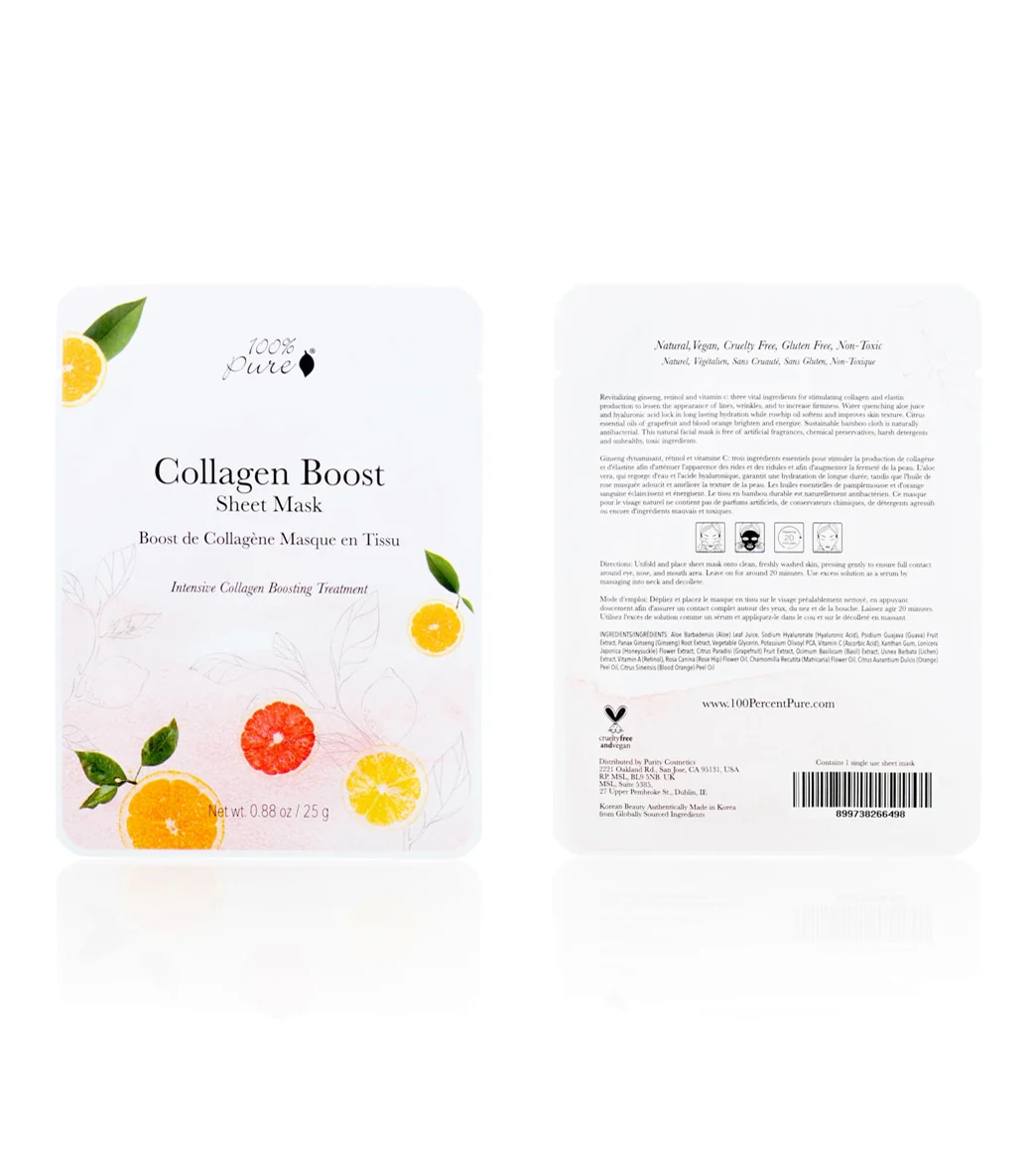 100% Pure Collagen Boost Sheet Mask - Image 2
