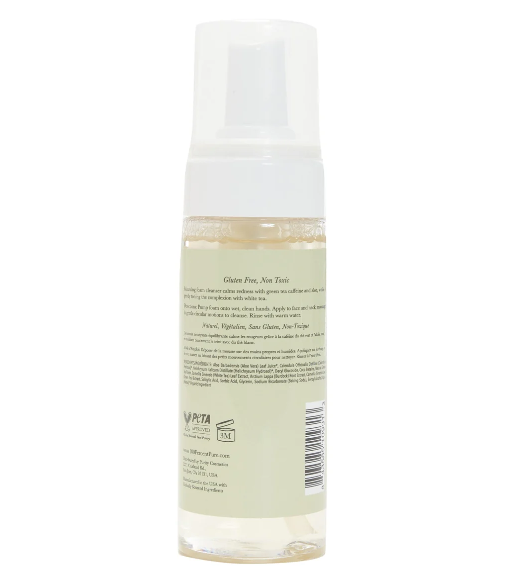 100% Pure Green Tea Cloud Foam Cleanser 5 oz. - Image 2