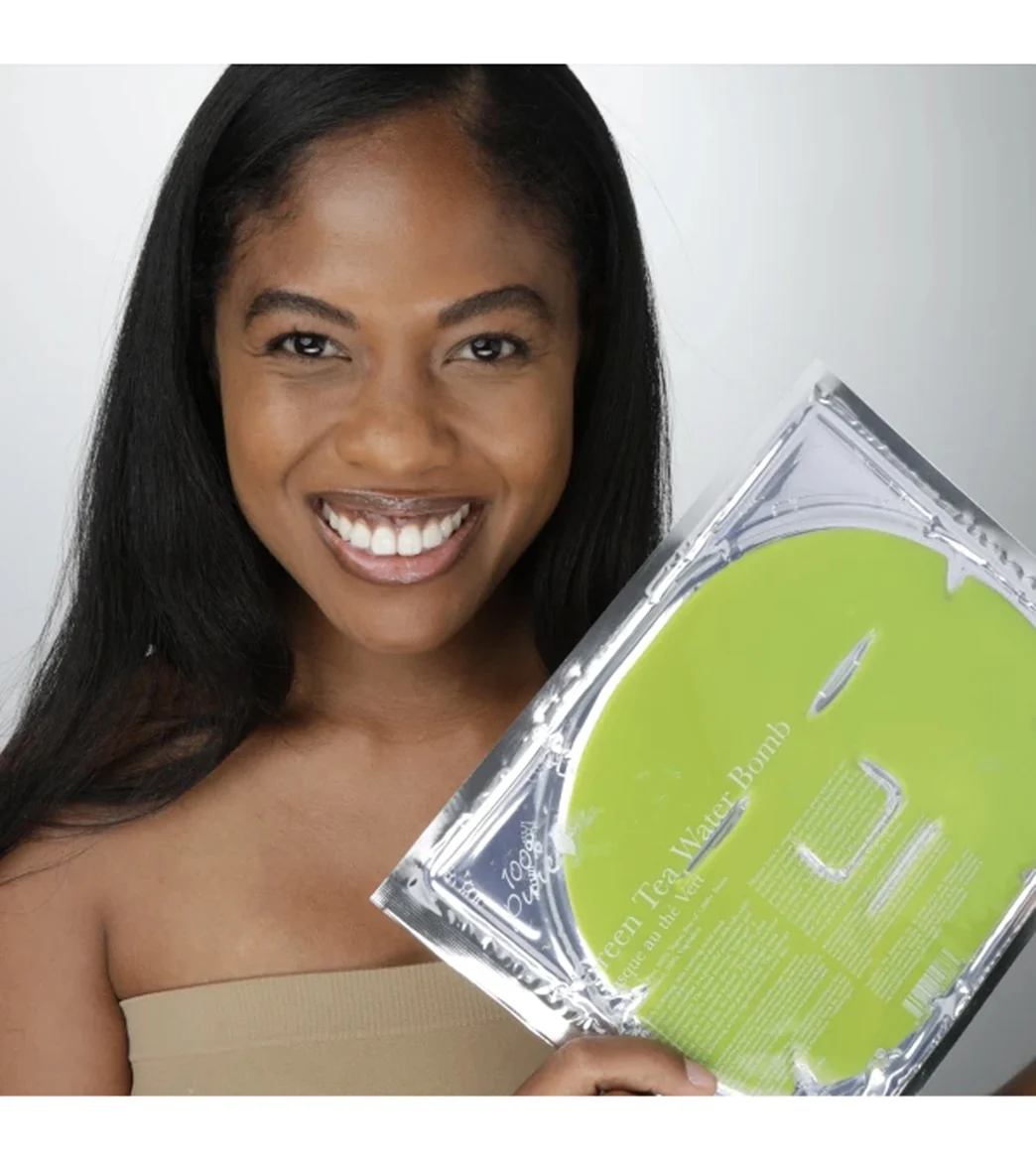 100% Pure Green Tea Water Bomb Sheet Mask - Image 3