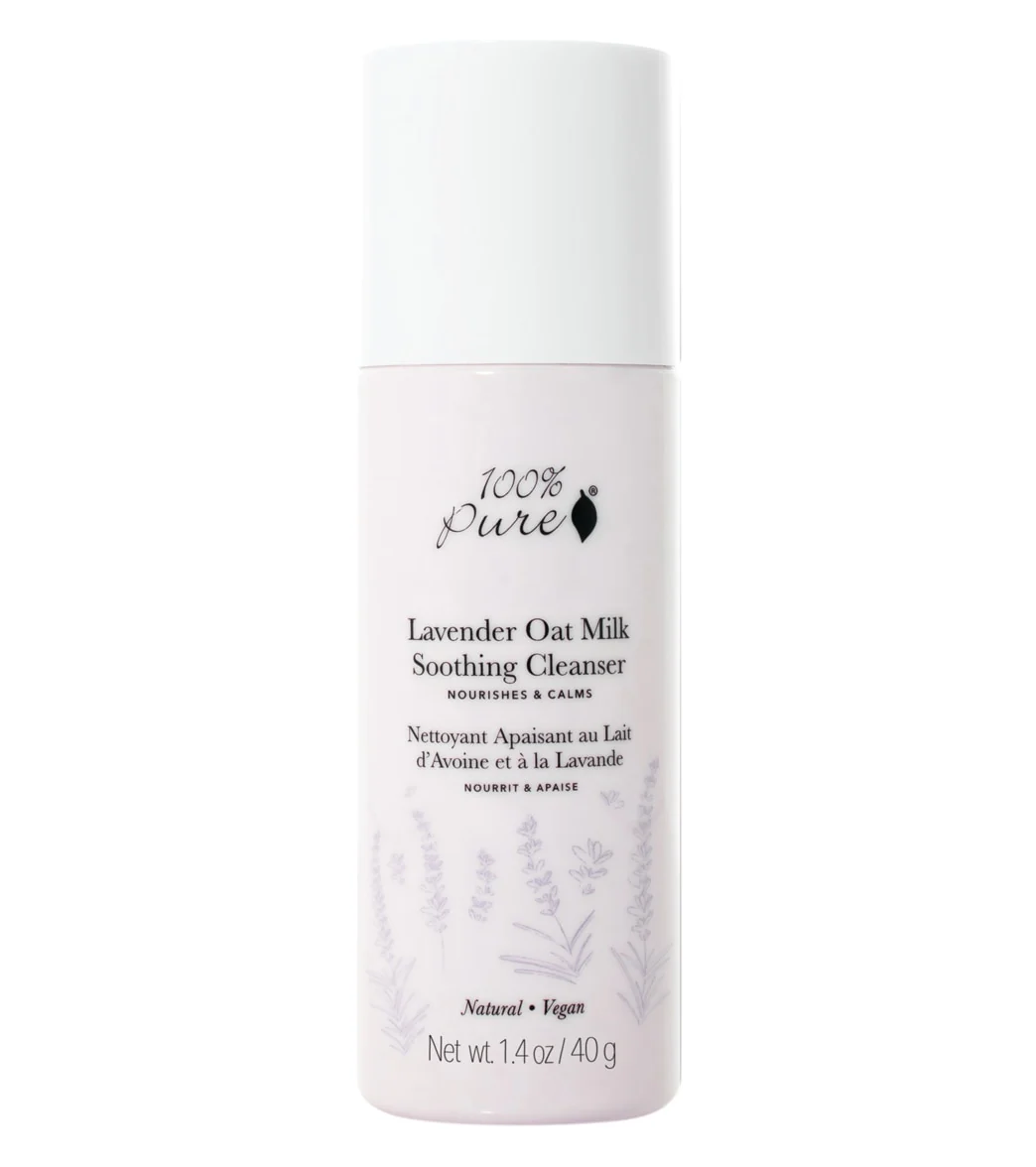 100% Pure Lavender Oat Milk Soothing Cleanser 1.4 oz.