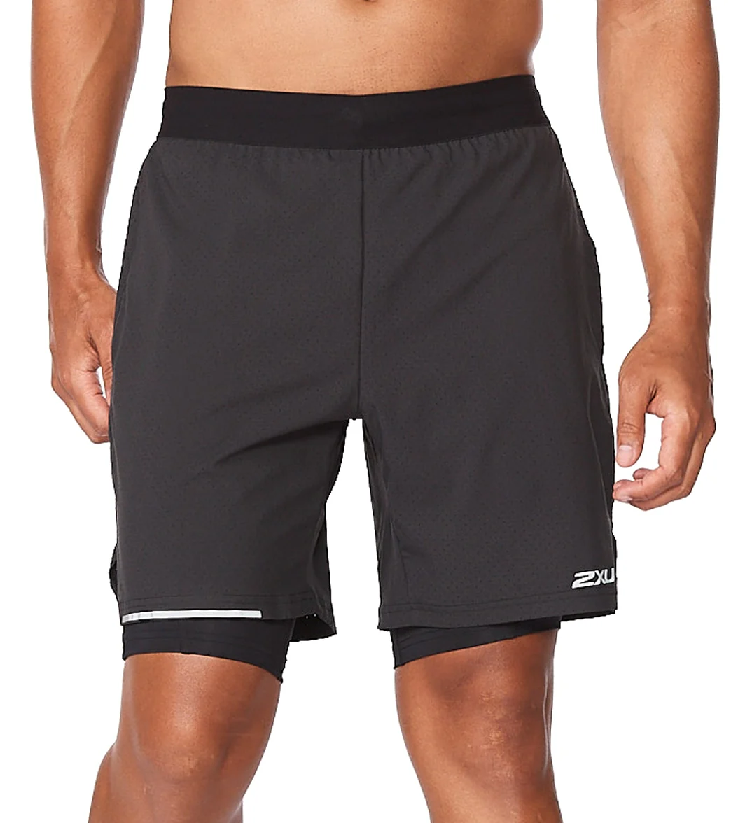 2XU Men's Aero 2-in-1 7" Shorts - Image 7