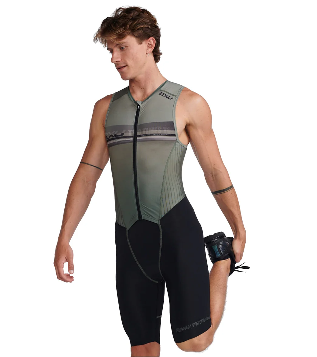 2XU Men's Aero Front Zip Trisuit - Image 14