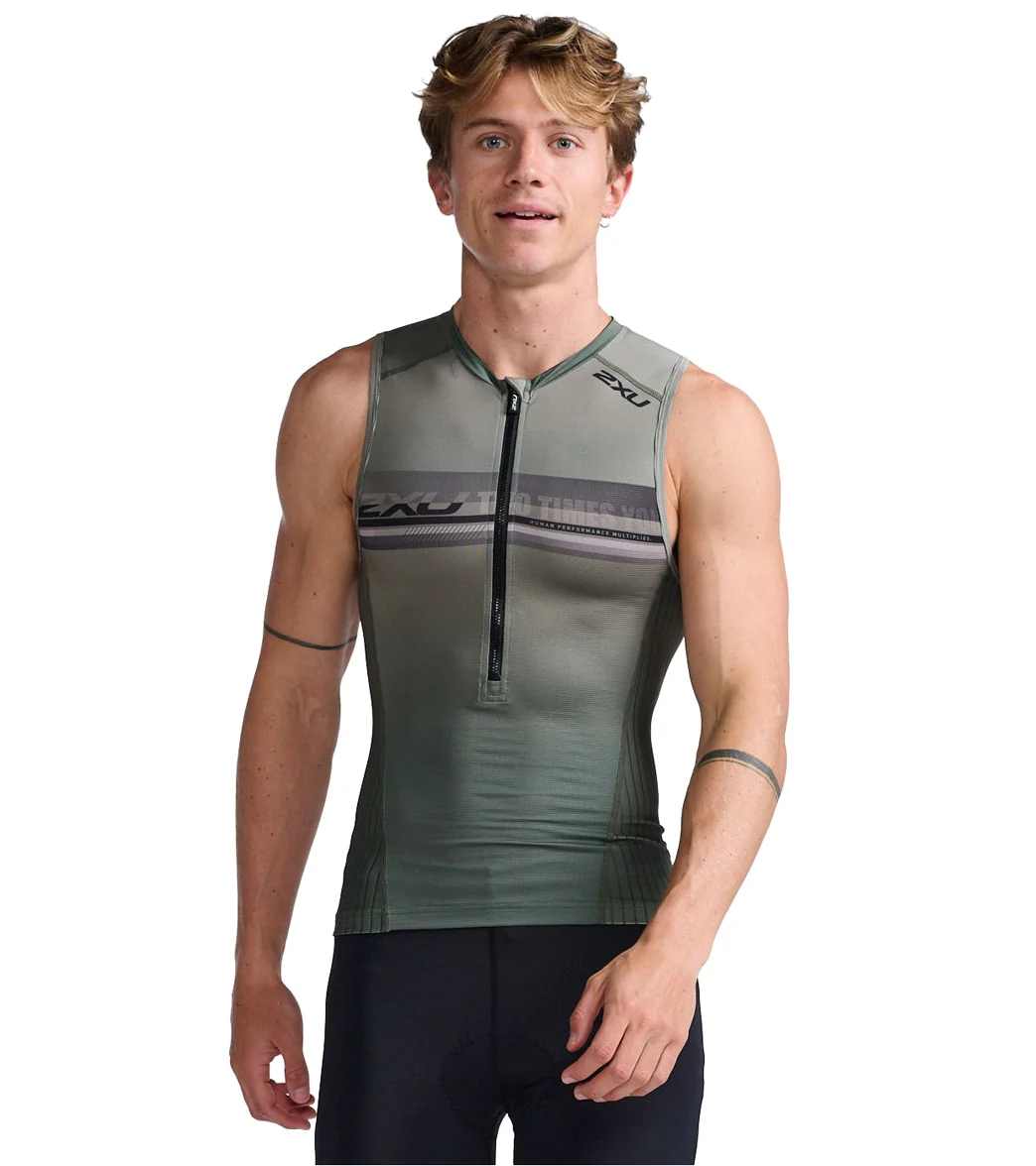 2XU Men's Aero Tri Singlet - Image 6
