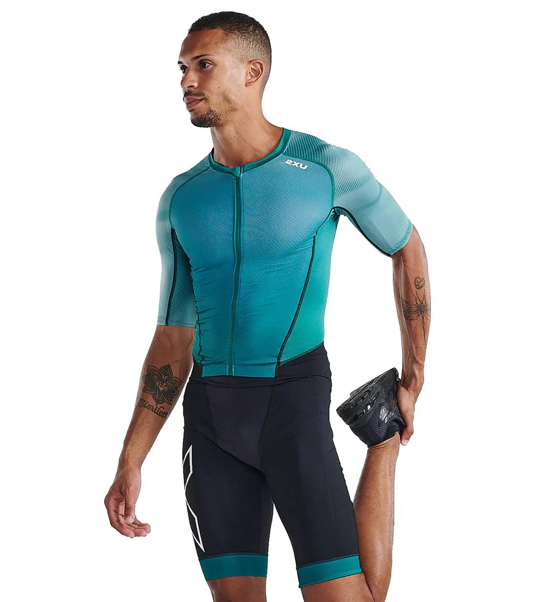 2XU Men's Light Speed Front Zip Trisuit - Image 4