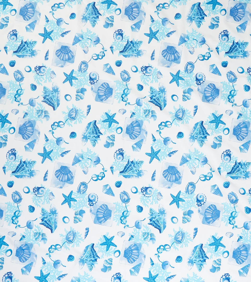 A to Z Towels Design Sea Shells Blue Sand Free Beach Mat 79" X 79" - Image 4
