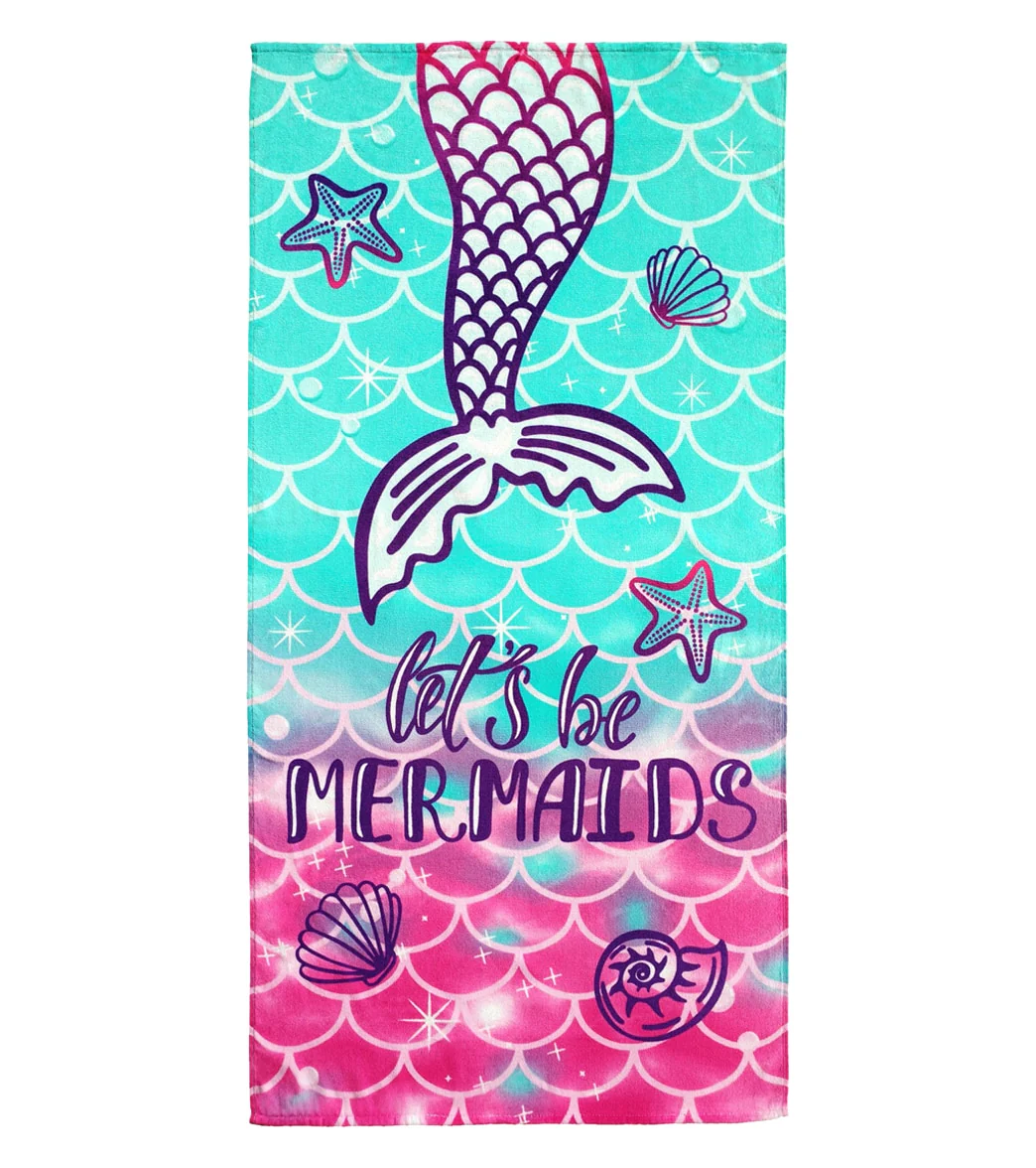 A to Z Towels Let’S Be Mermaids Beach Towel 30”X 60” - Image 7