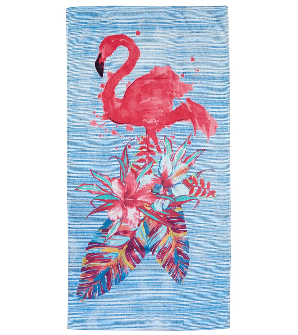 A to Z Towels New Painted Flamingo Beach Towel 30”X 60” - Image 3