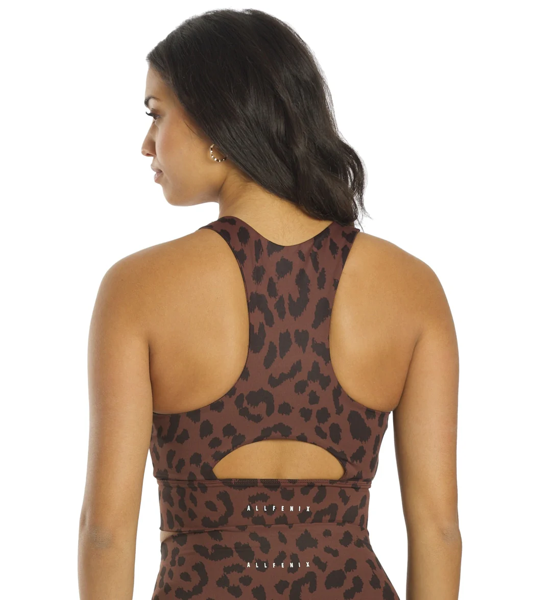All Fenix Oversized Cheetah Longline Yoga Sports Bra - Image 3