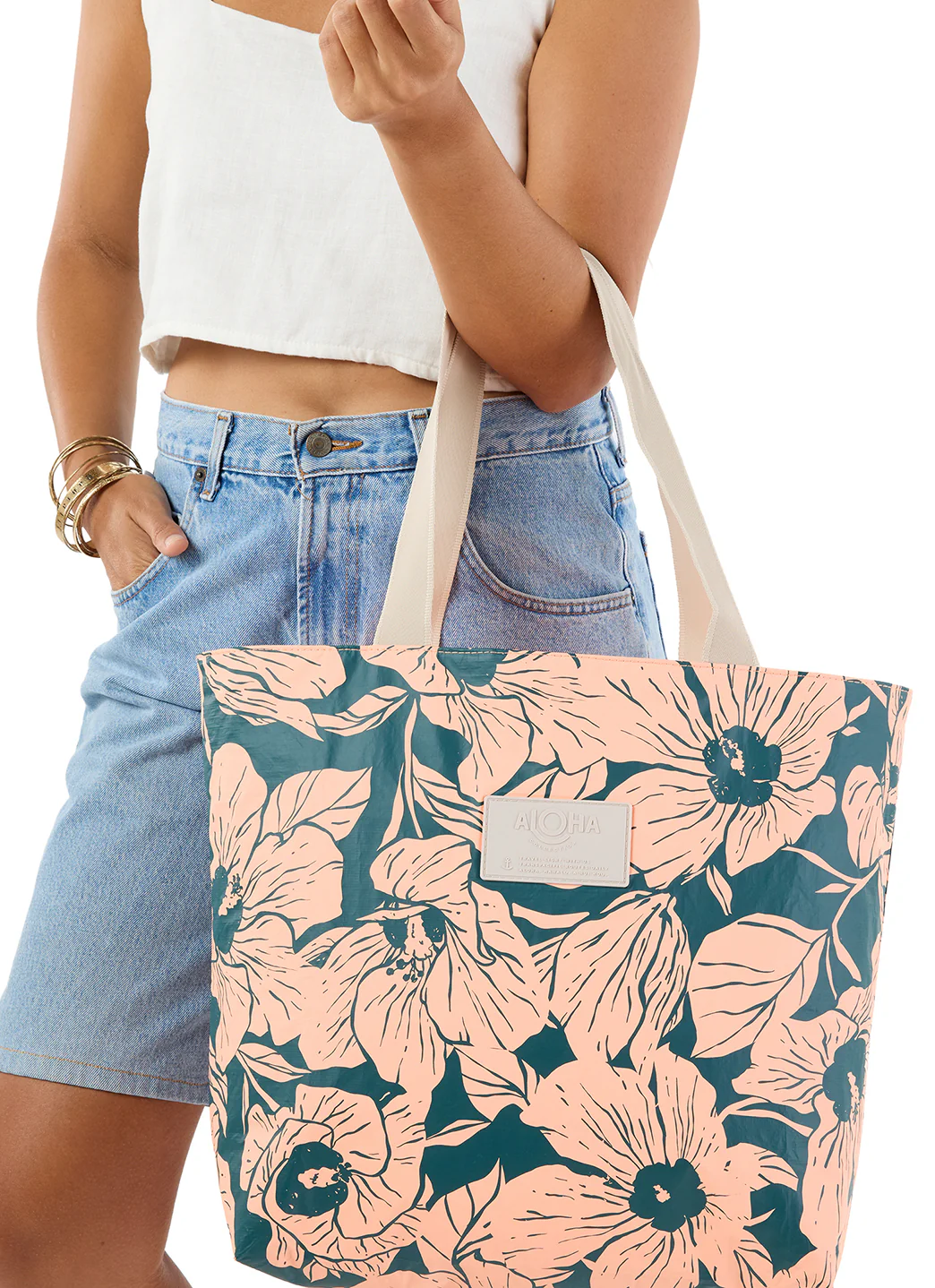 ALOHA Flor del Mar Day Tripper Beach Tote - Image 5