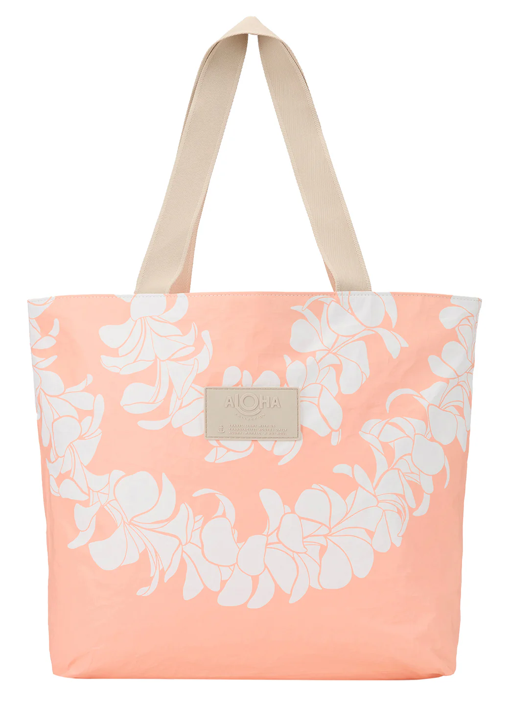 ALOHA Plumeria Lei Day Tripper Beach Tote - Image 2
