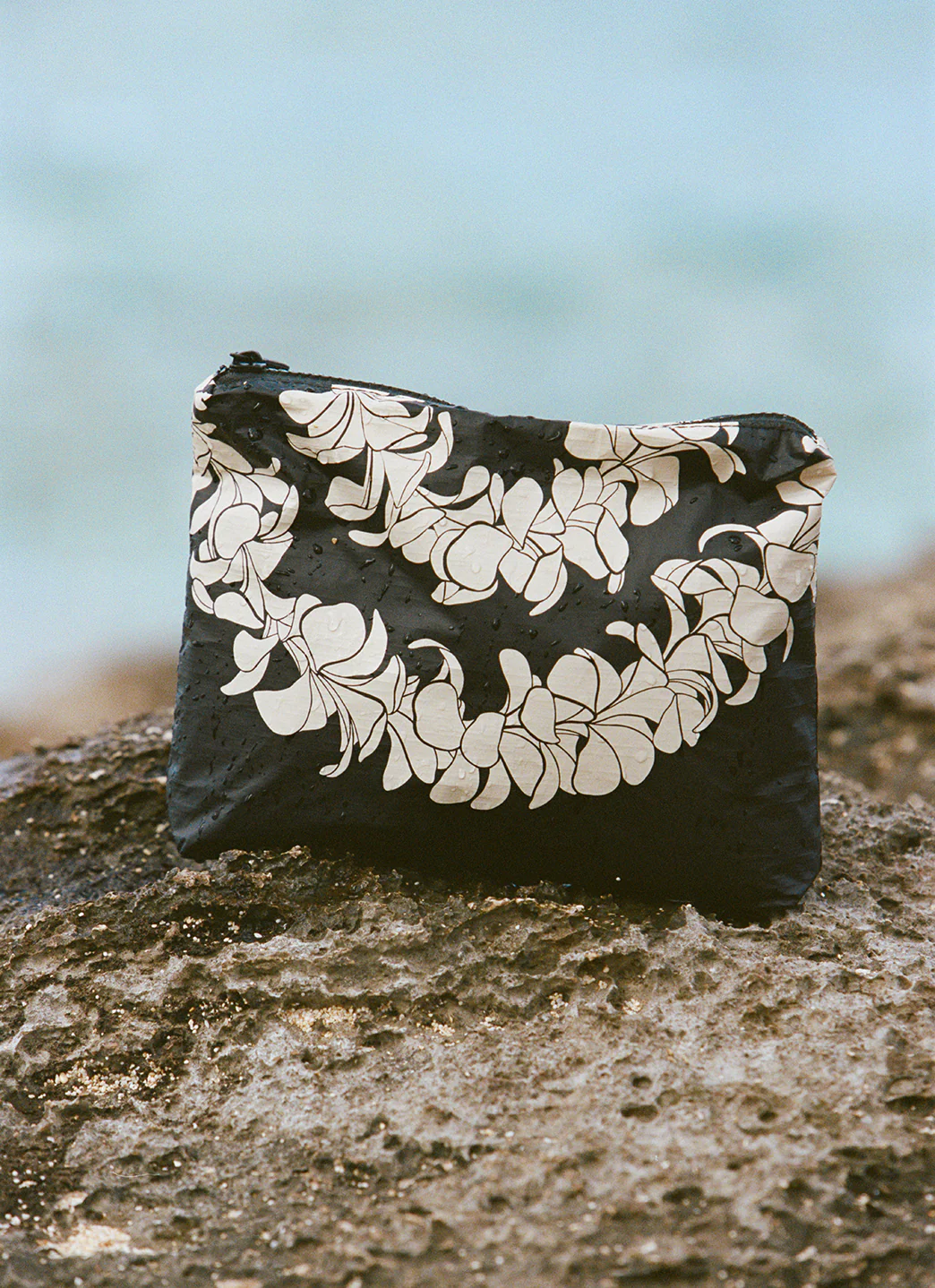 ALOHA Plumeria Lei Mid Swim Pouch - Image 4