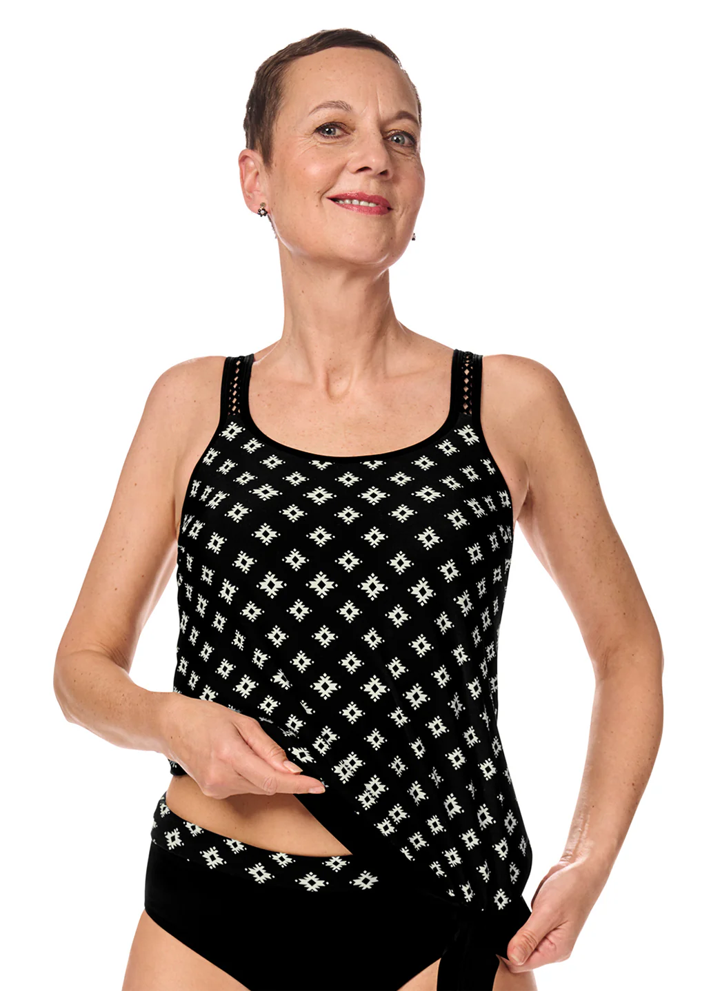 Amoena Women's Palermo Blouson Mastectomy Tankini Top (B/C/D Cup) - Image 5