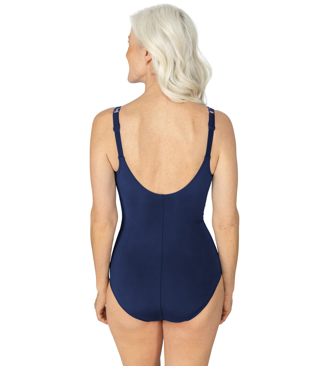 Amoena Women's Timeless Chic Sarong Mastectomy One Piece Swimsuit - Image 2