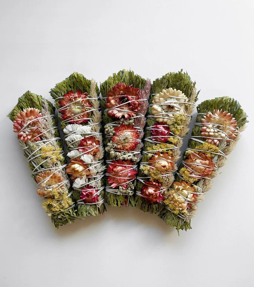 Among The Flowers Cedar + Garden Flower Smudge Wand - Image 3