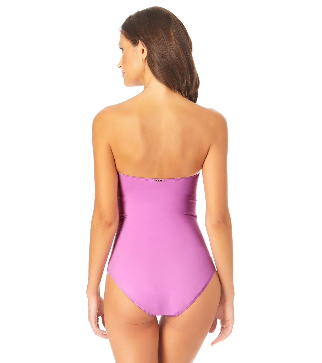 Anne Cole Women's Live In Color Bandeau One Piece Swimsuit - Image 45