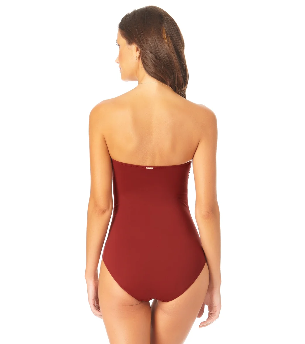 Anne Cole Women's Live In Color Bandeau One Piece Swimsuit - Image 50
