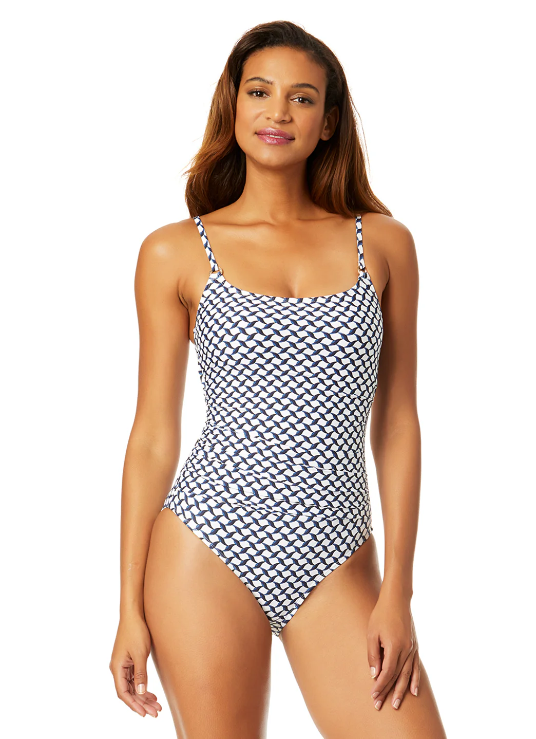 Anne Cole Women's Neo Geo Classic Lingerie One Piece Swimsuit - Image 2