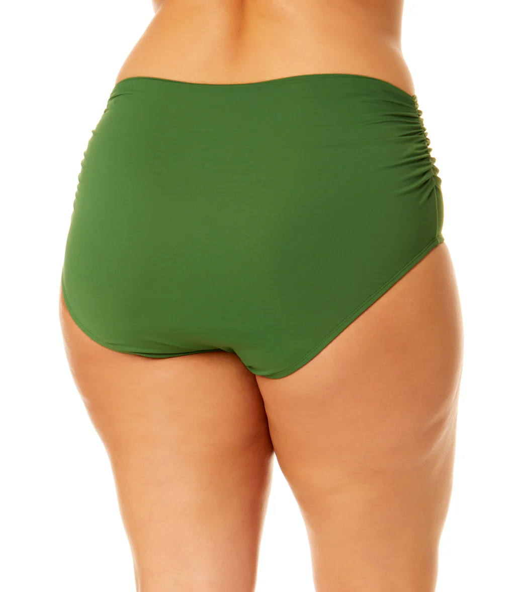 Anne Cole Women's Plus Size Shirred Bikini Bottom - Image 5