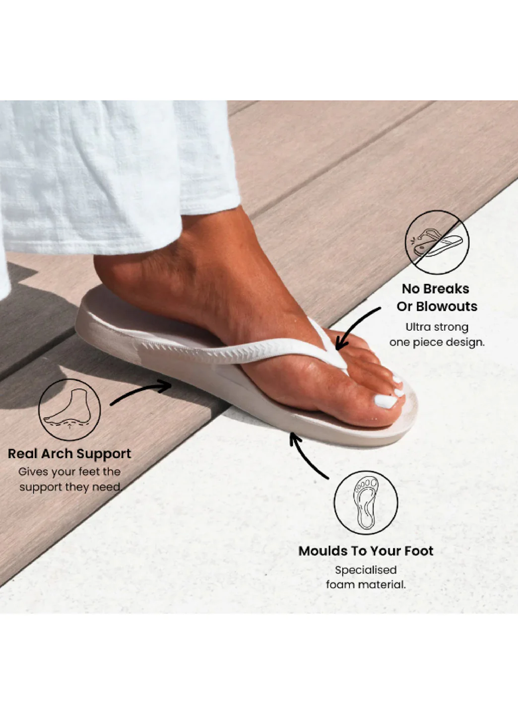 Archies Footwear Arch Support Flip Flops - Image 188