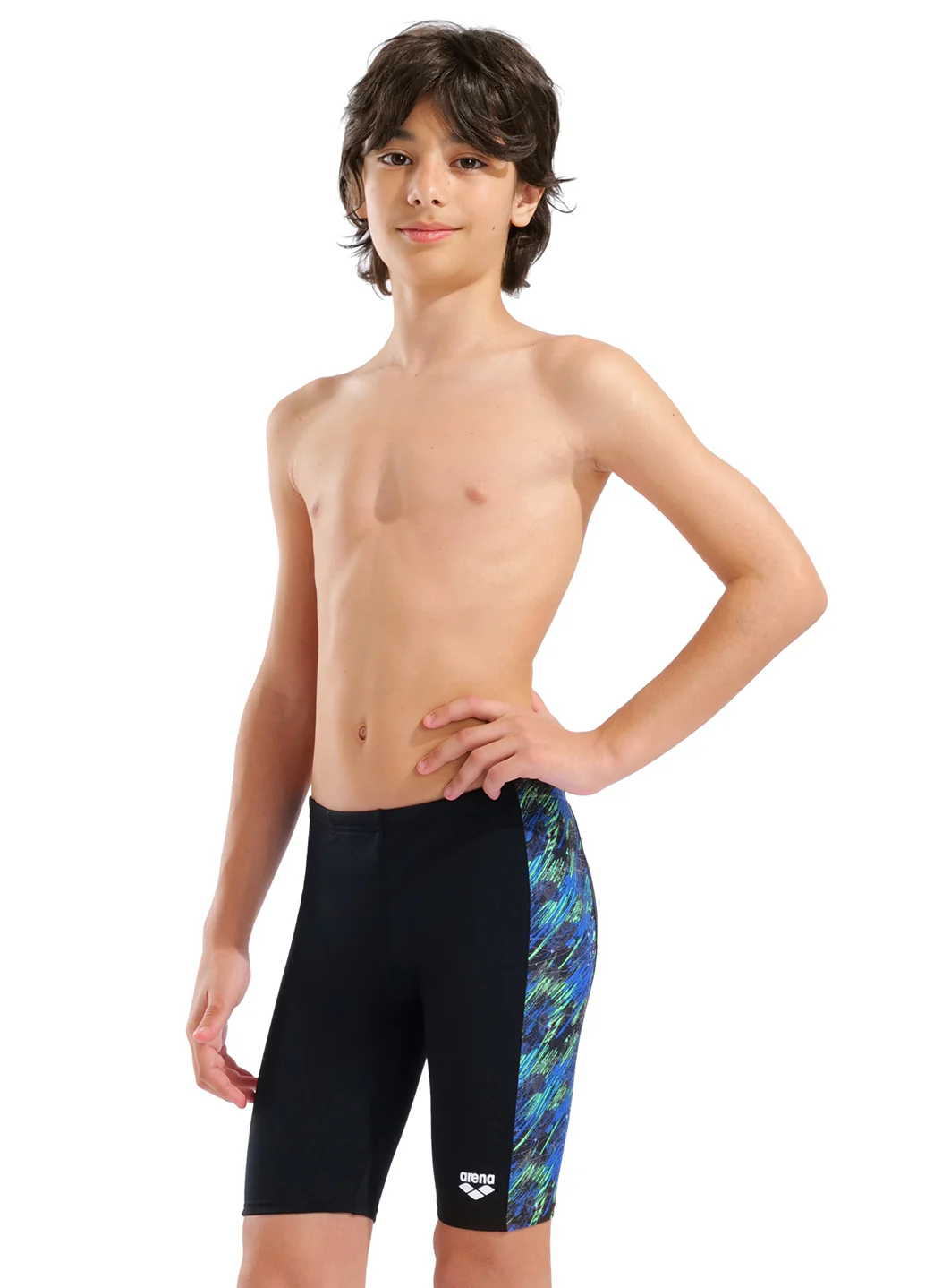 Arena Boys' Draft Print Jammer Swimsuit (Little Kid, Big Kid) - Image 3