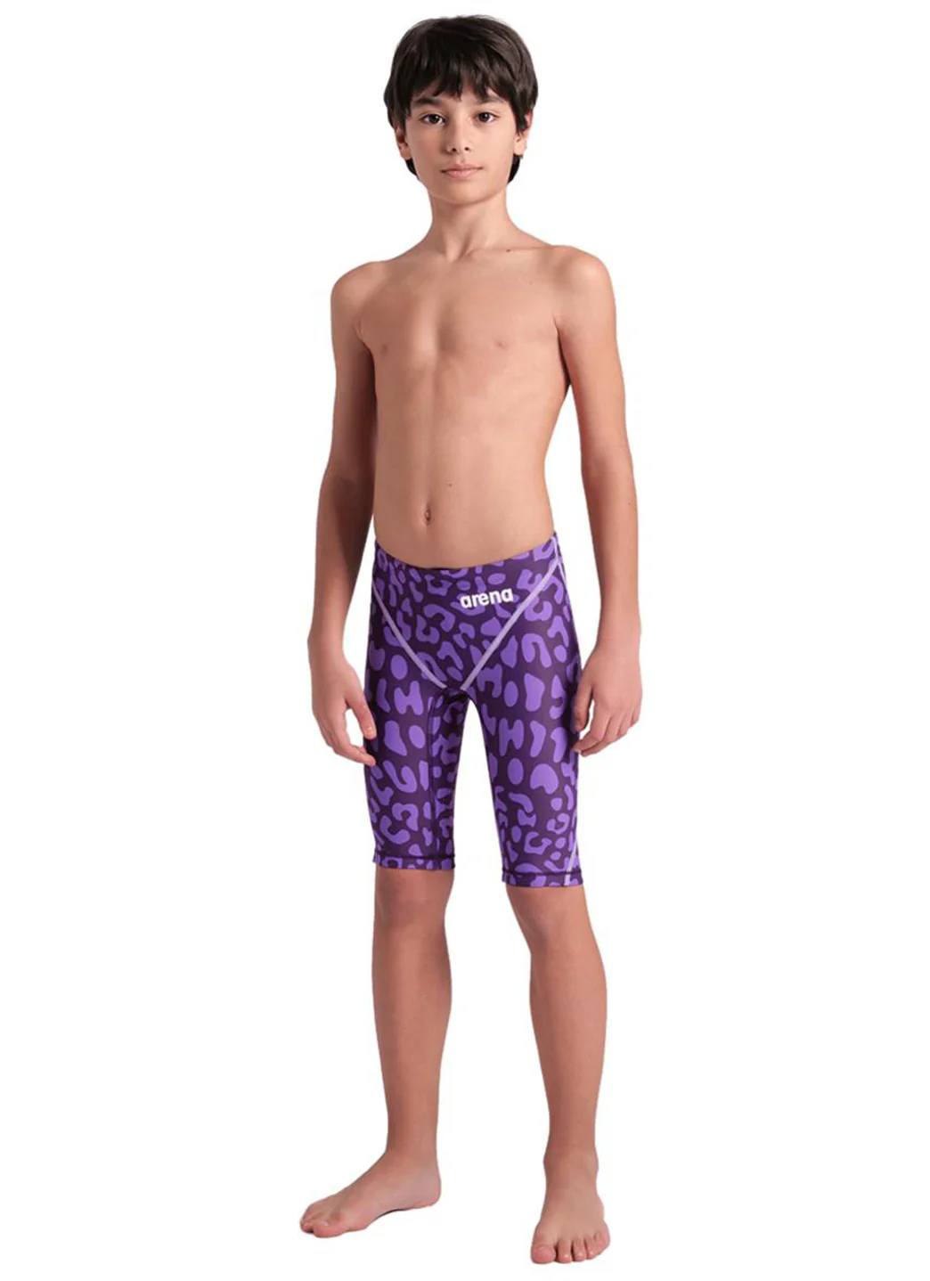 Arena Boys' Powerskin ST Next Limited Edition Leopard Jammer Tech Suit Swimsuit - Image 3