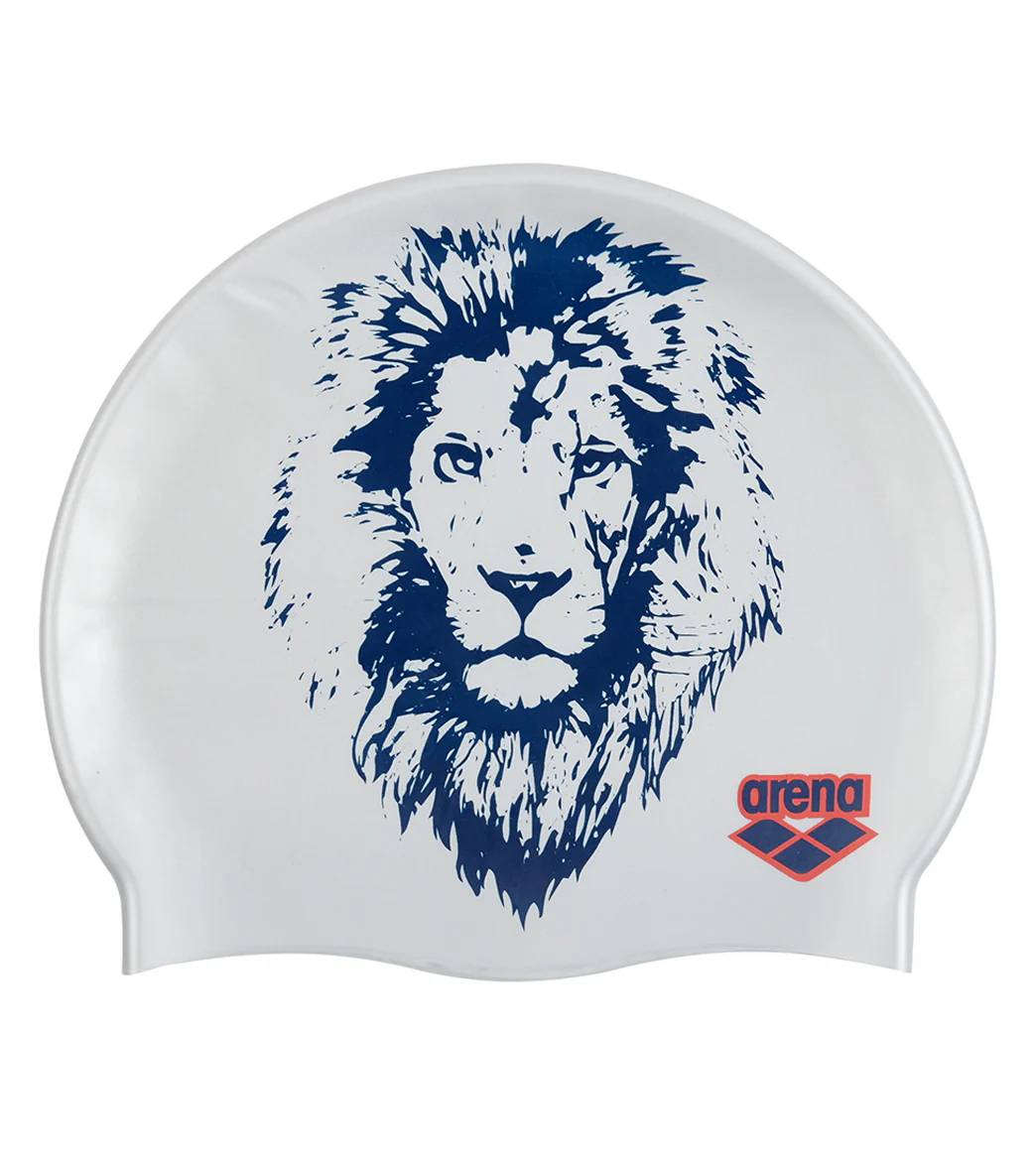 Arena Drew Kibler Lion Silicone Swim Cap - Image 3
