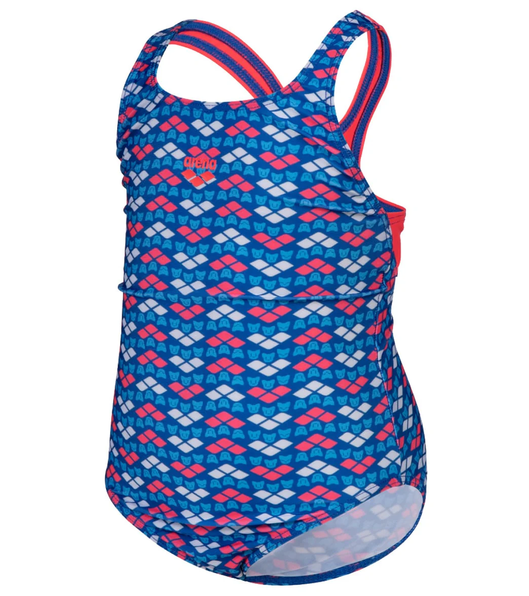 Arena Girls' Arena Friends Pro Back One Piece Swimsuit (Toddler, Little Kid) - Image 2