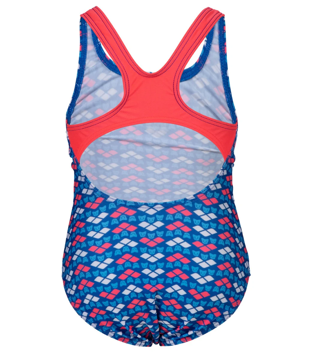 Arena Girls' Arena Friends Pro Back One Piece Swimsuit (Toddler, Little Kid) - Image 3