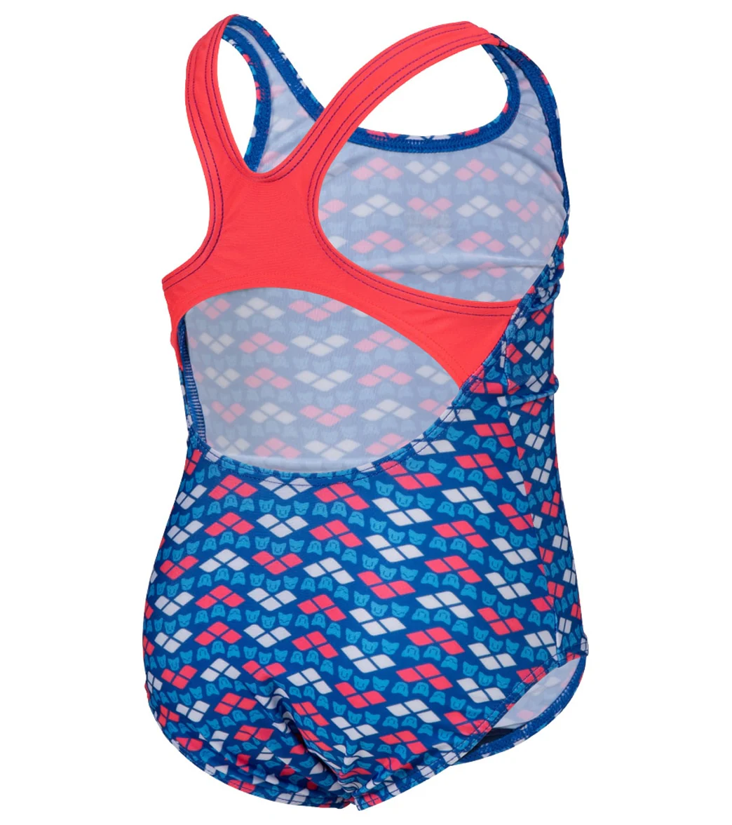 Arena Girls' Arena Friends Pro Back One Piece Swimsuit (Toddler, Little Kid) - Image 4