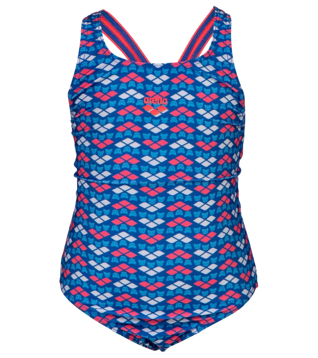 Arena Girls' Arena Friends Pro Back One Piece Swimsuit (Toddler, Little Kid) - Image 7