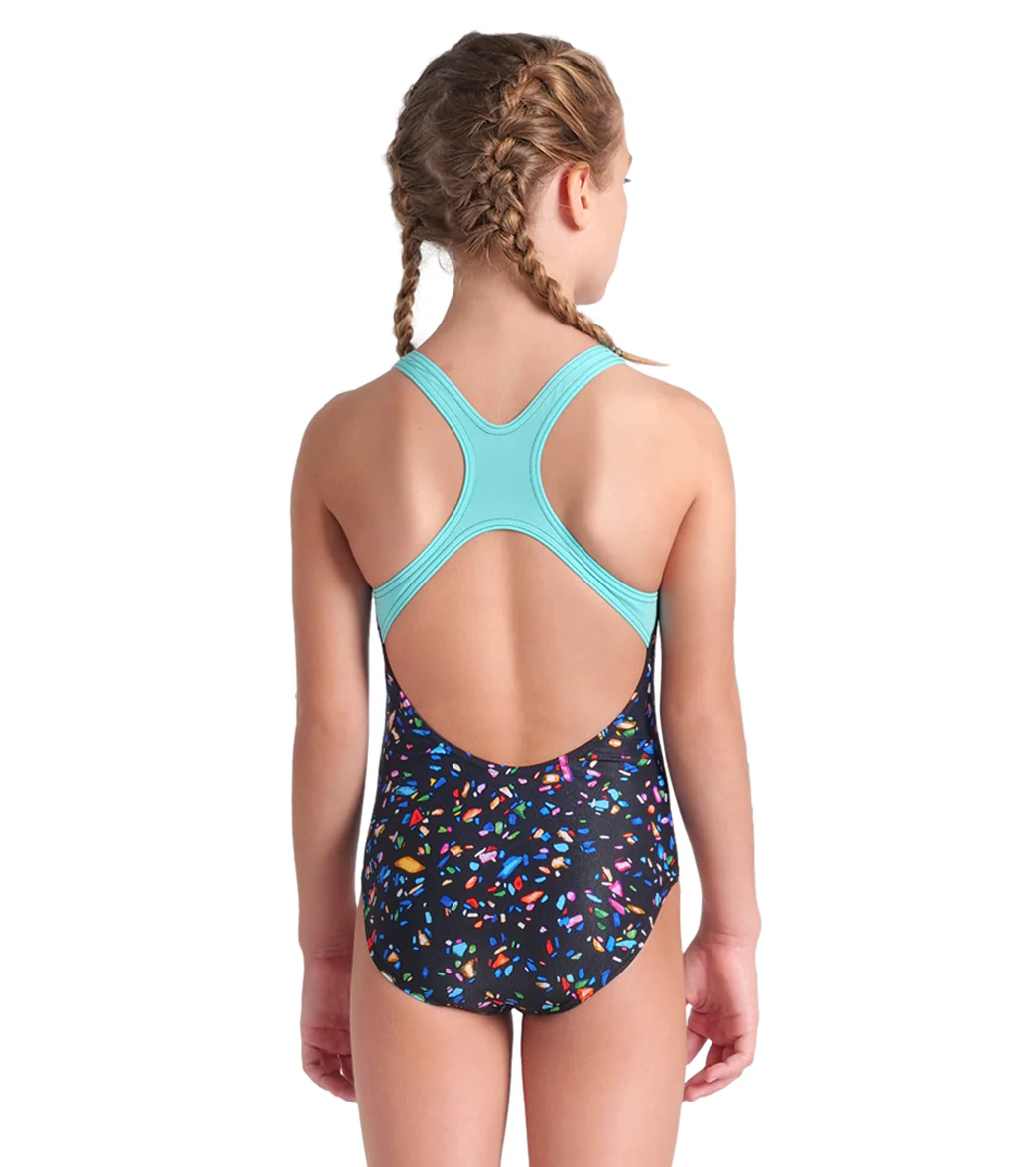Arena Girls' Confetti Pro Back One Piece Swimsuit (Little Kid, Big Kid) - Image 10