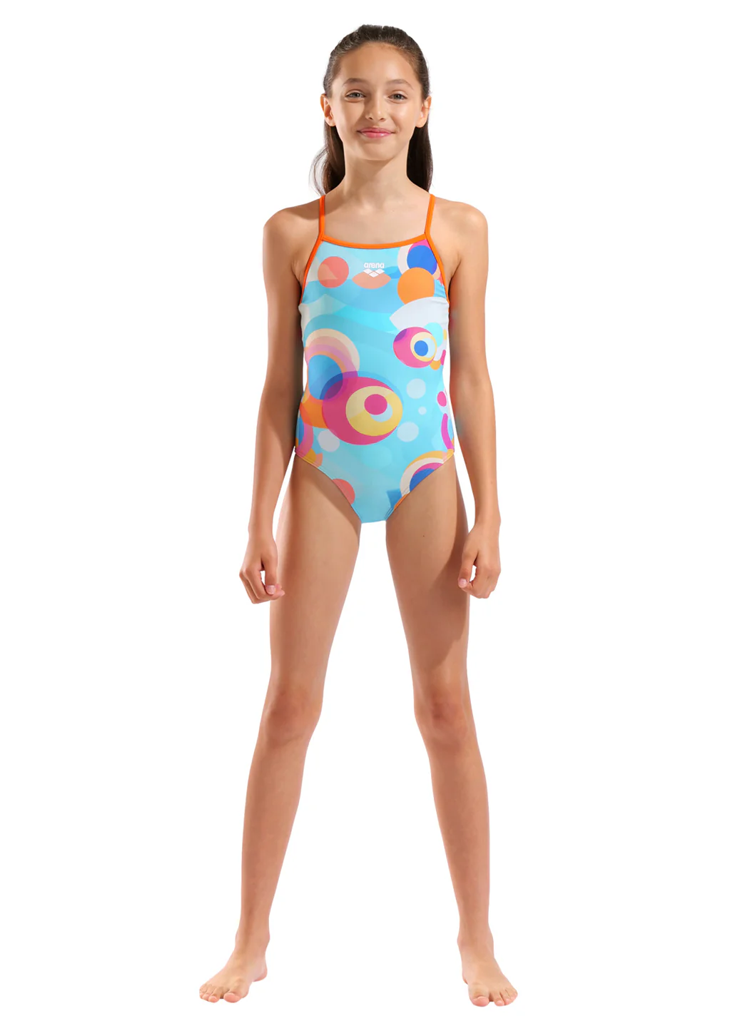 Arena Girls' Leisure Light Drop Back One Piece Swimsuit (Little Kid, Big Kid) - Image 5