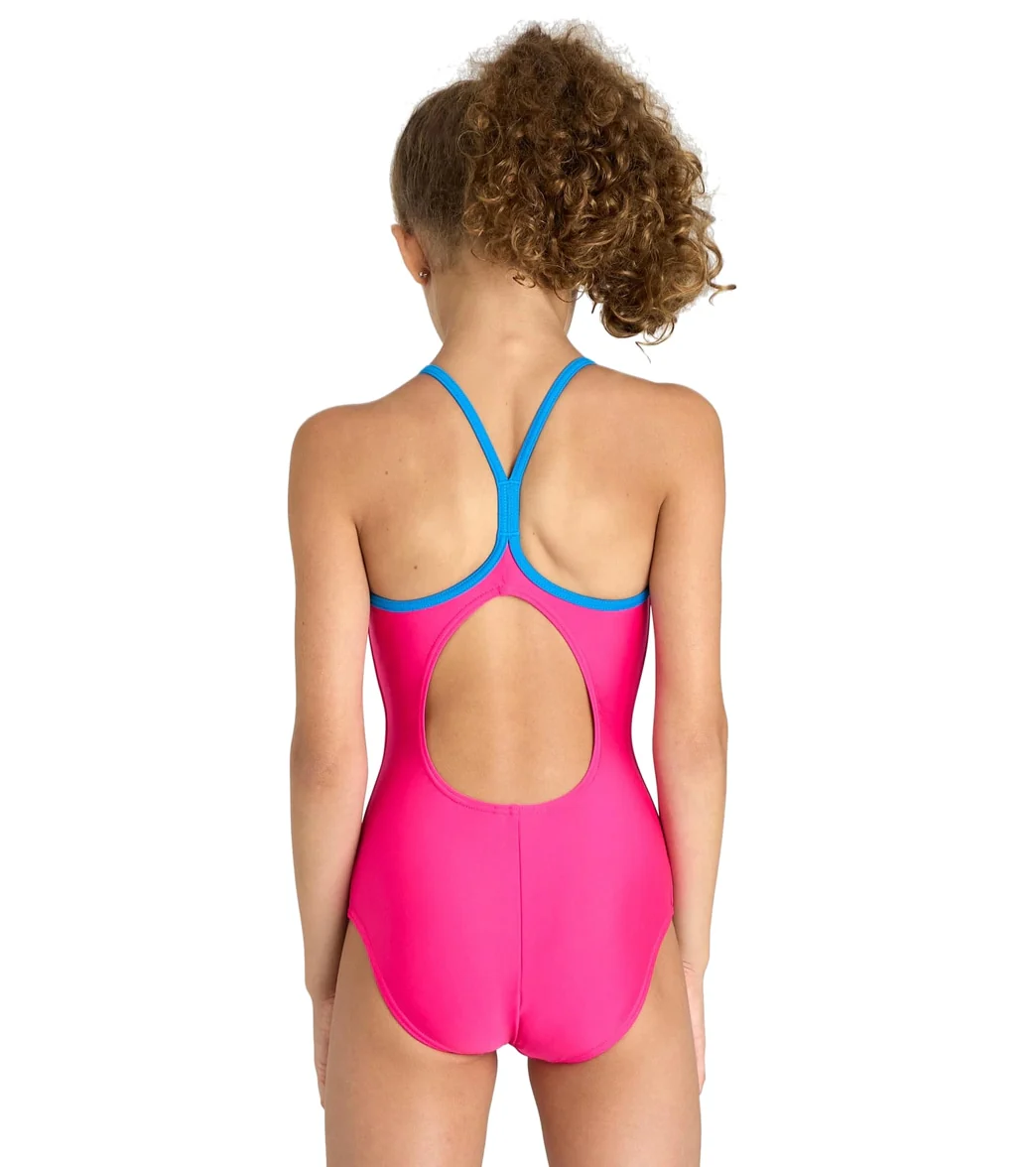 Arena Girls' Light Drop Solid One Piece Swimsuit (Toddler, Little Kid, Big Kid) - Image 80