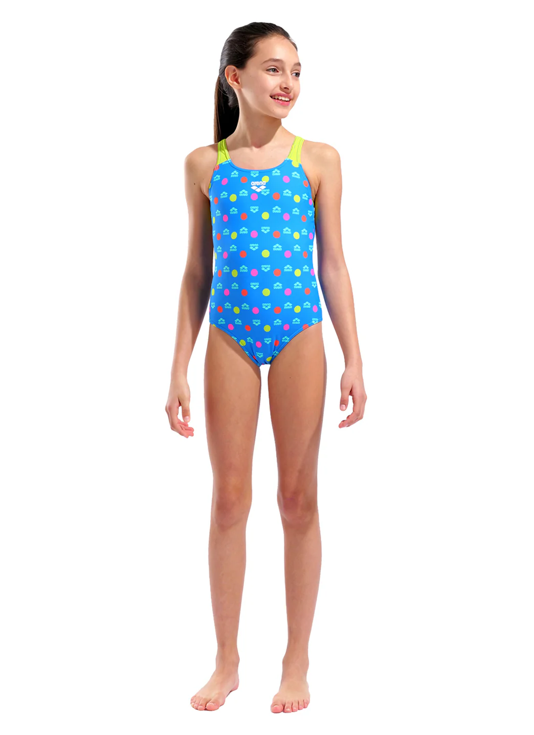 Arena Girls' Multiple Pro Racer Back One Piece Swimsuit (Little Kid, Bid Kid) - Image 5