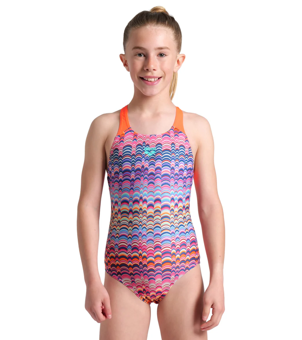 Arena Girls' Ondulation Pro Back Once Piece Swimsuit (Little Kid, Big Kid) - Image 15