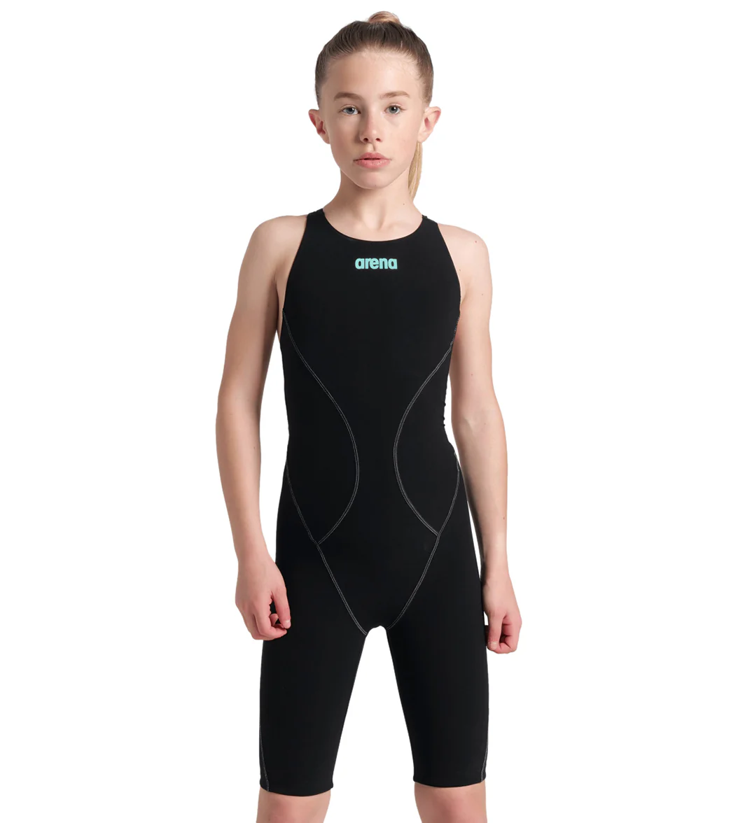 Arena Girls' Powerskin Impulso Open Back Tech Suit Swimsuit - Image 2