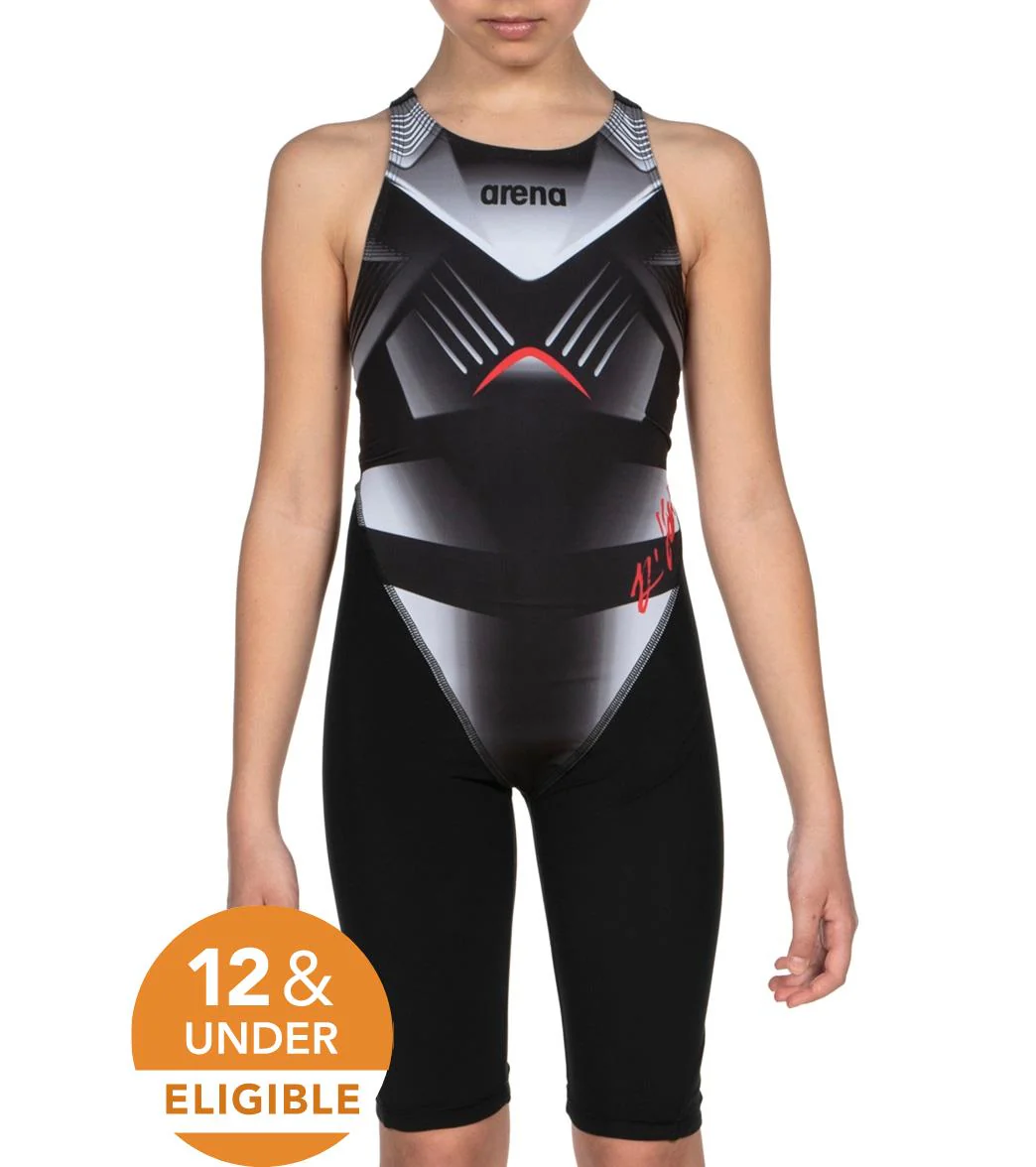 Arena Girls' Powerskin ST 2.0 Junior Elite II Open Back Tech Suit Swimsuit - Image 17