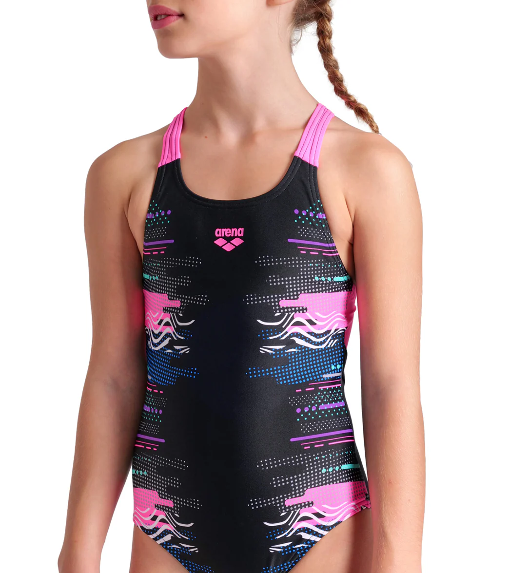 Arena Girls' Rhythm V Back One Piece Swimsuit (Little Kid, Big Kid) - Image 5