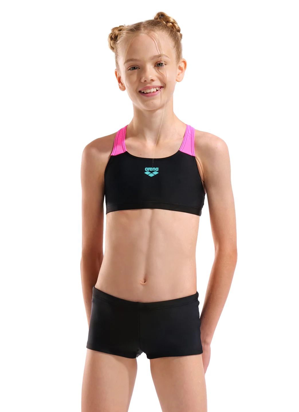 Arena Girls' Solid Two Piece Bikini Set (Little Kid, Big Kid) - Image 11