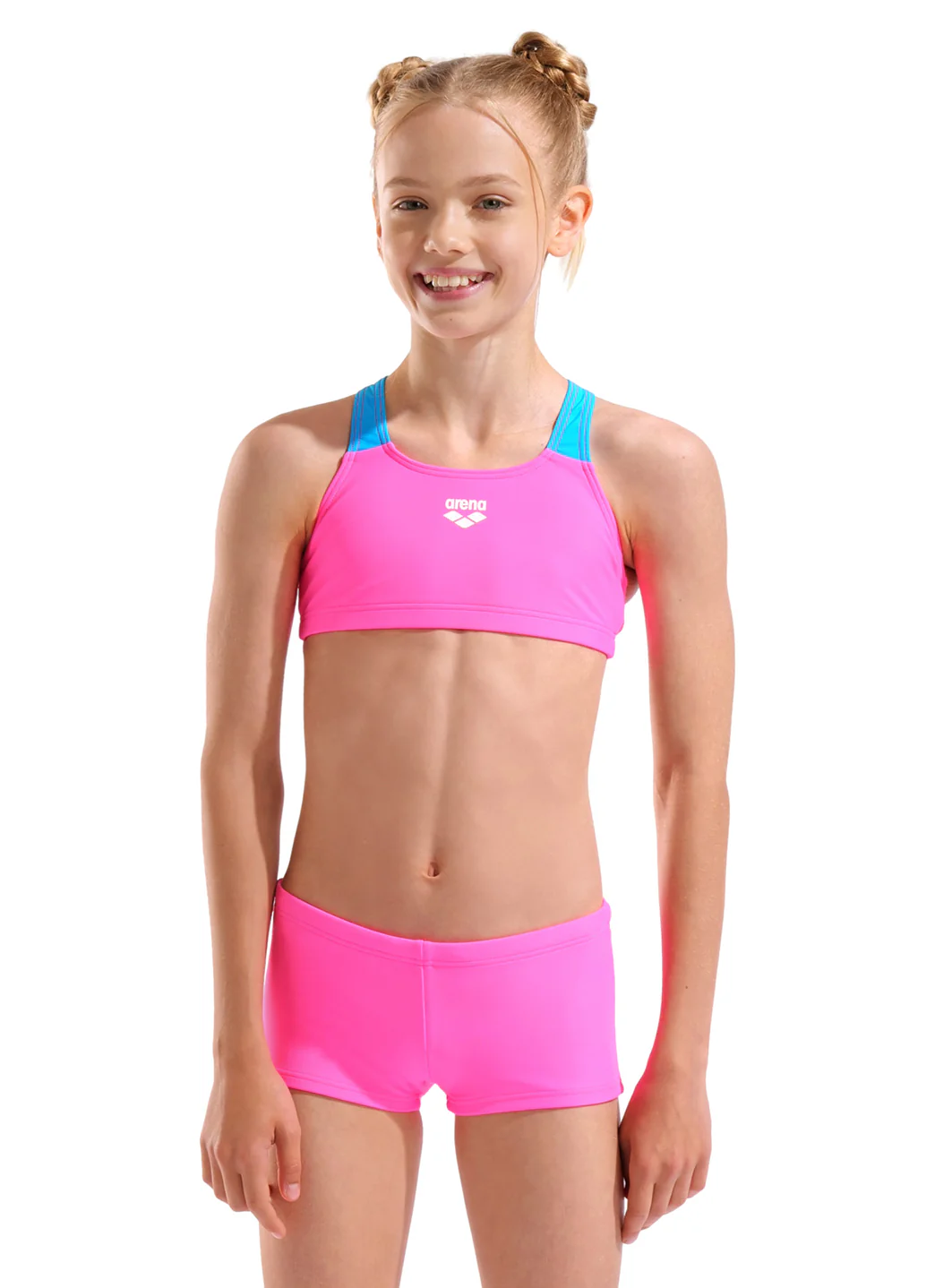 Arena Girls' Solid Two Piece Bikini Set (Little Kid, Big Kid) - Image 18