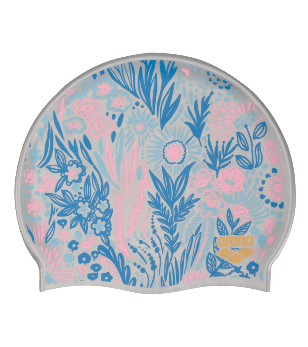 Arena Lydia Jacoby  Flowers Flat Silicone Swim Cap