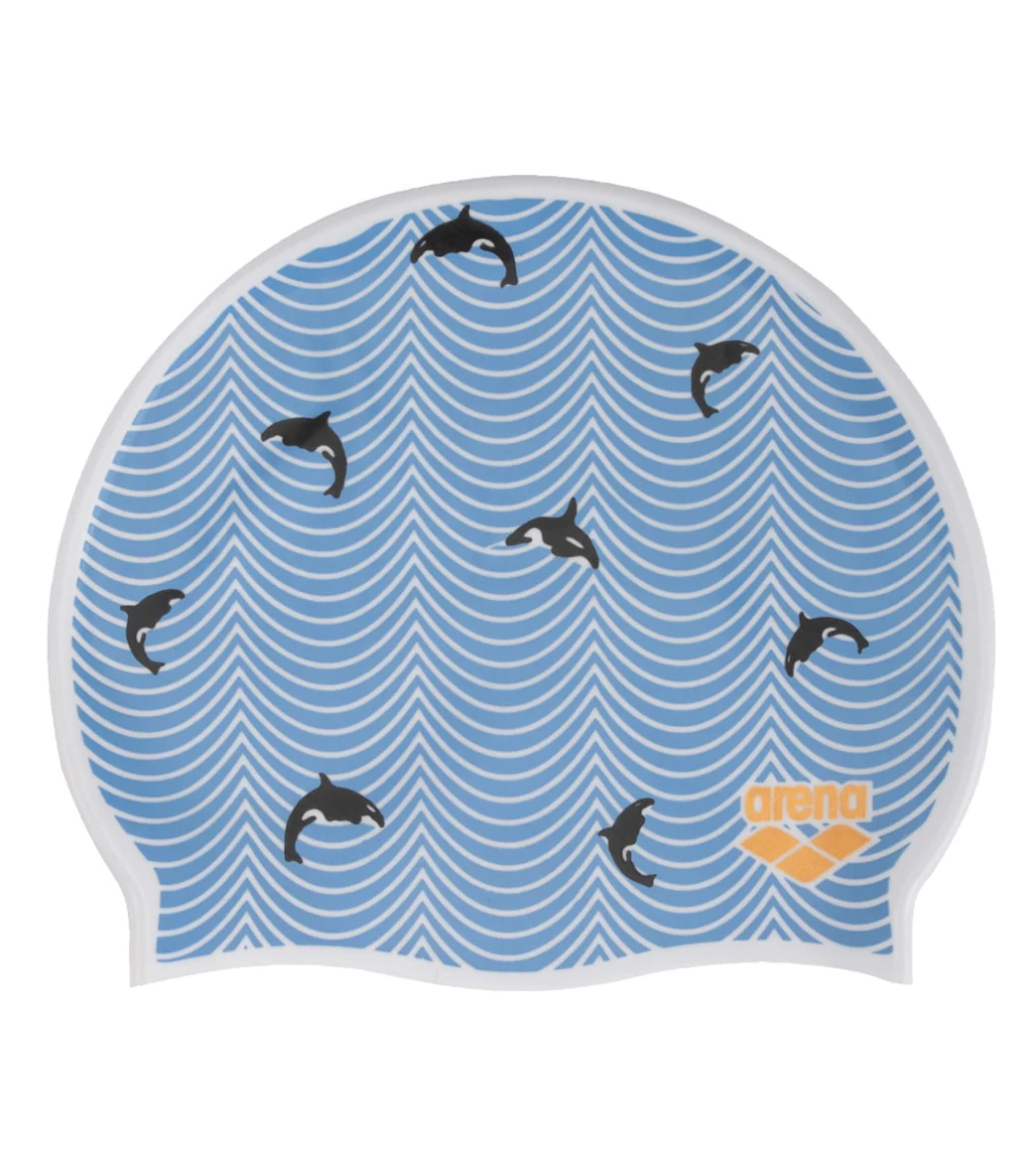 Arena Lydia Jacoby Orca Flat Silicone Swim Cap - Image 3