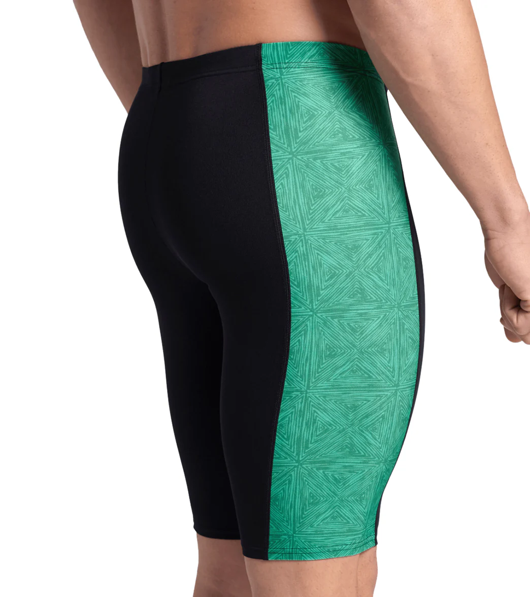 Arena Men's Abstract Tiles Jammer Swimsuit - Image 37