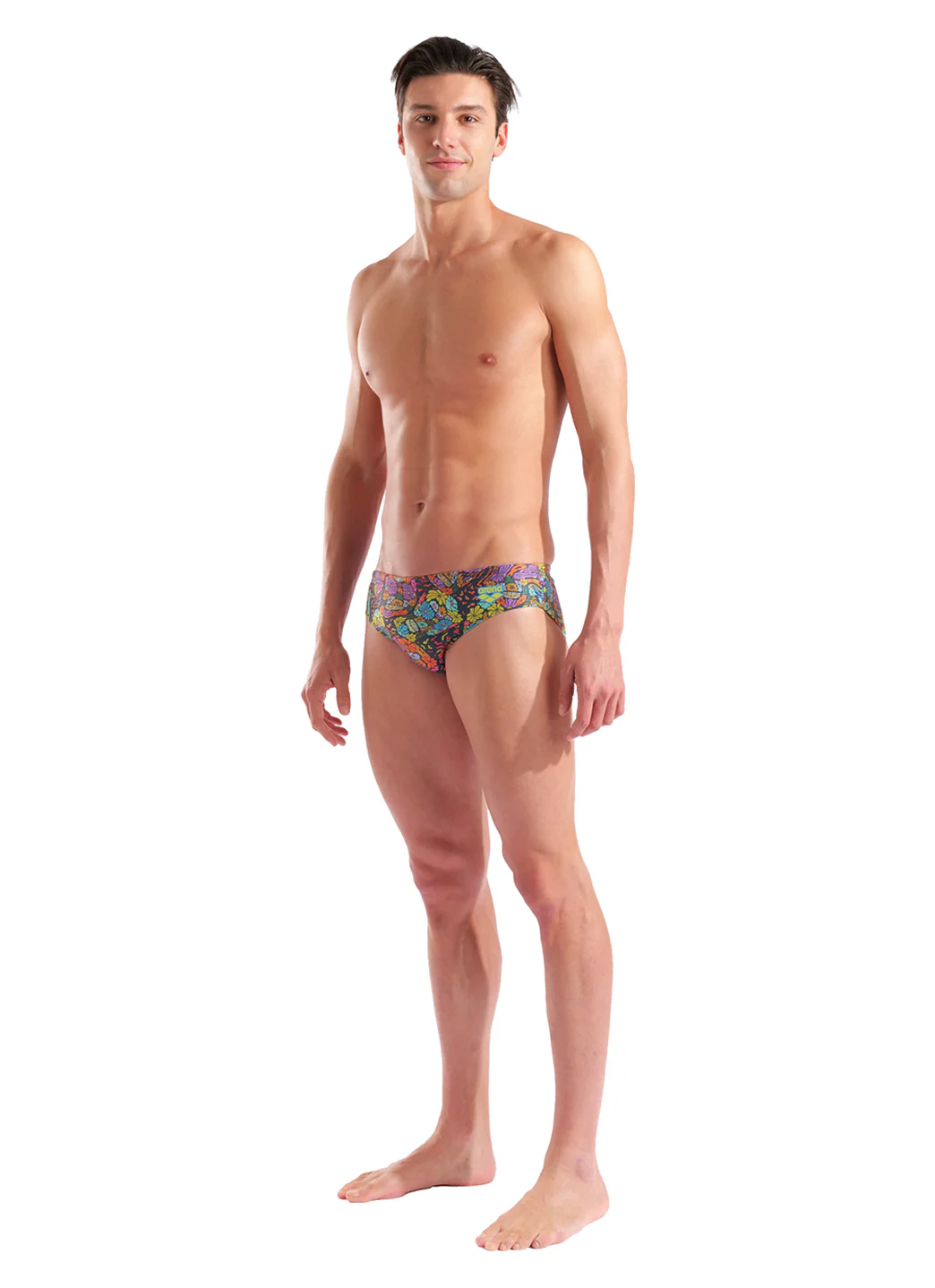 Arena Men's Flowery Skulls Brief Swimsuit - Image 4