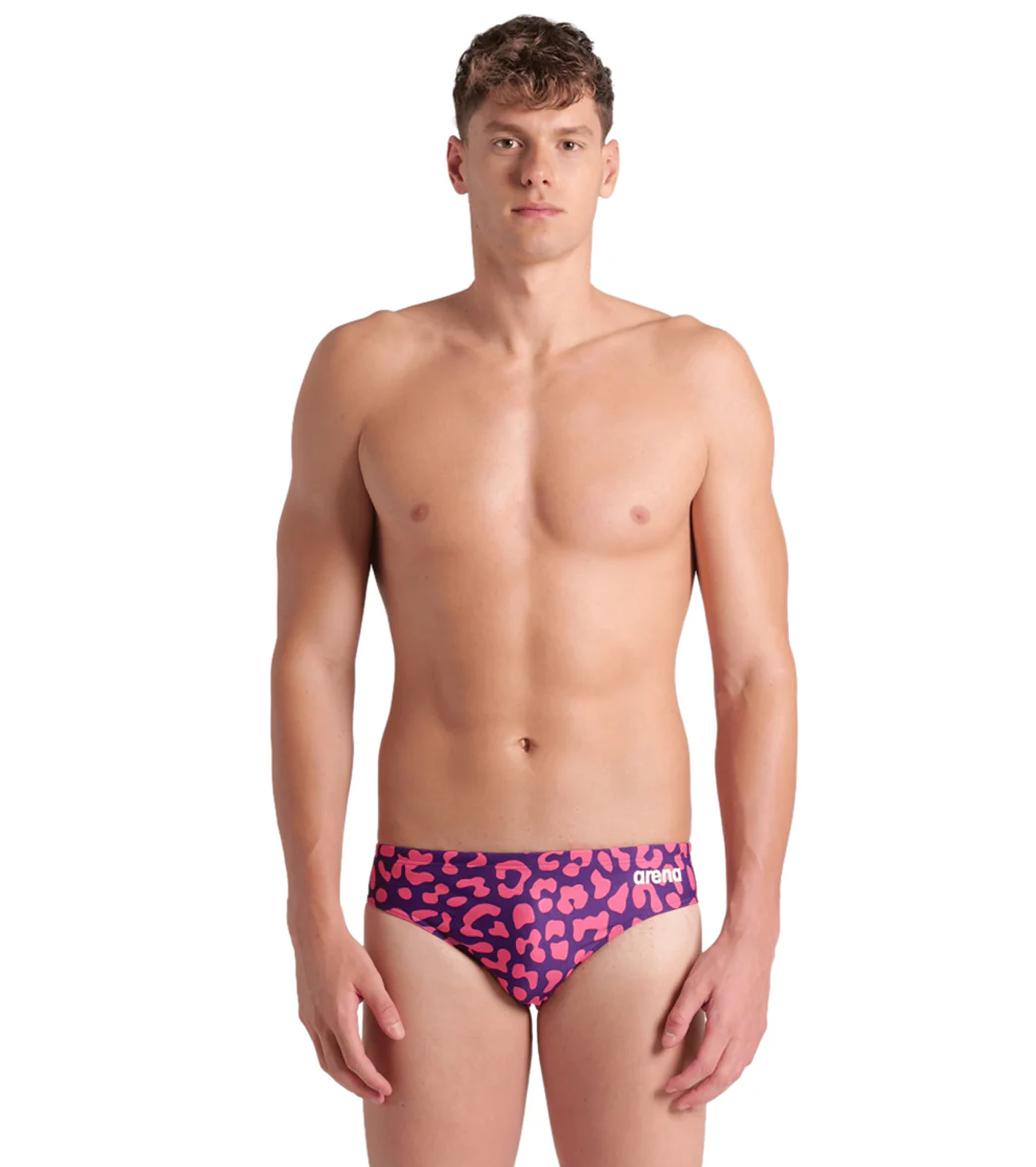Arena Men's Leopard Brief Swimsuit - Image 8
