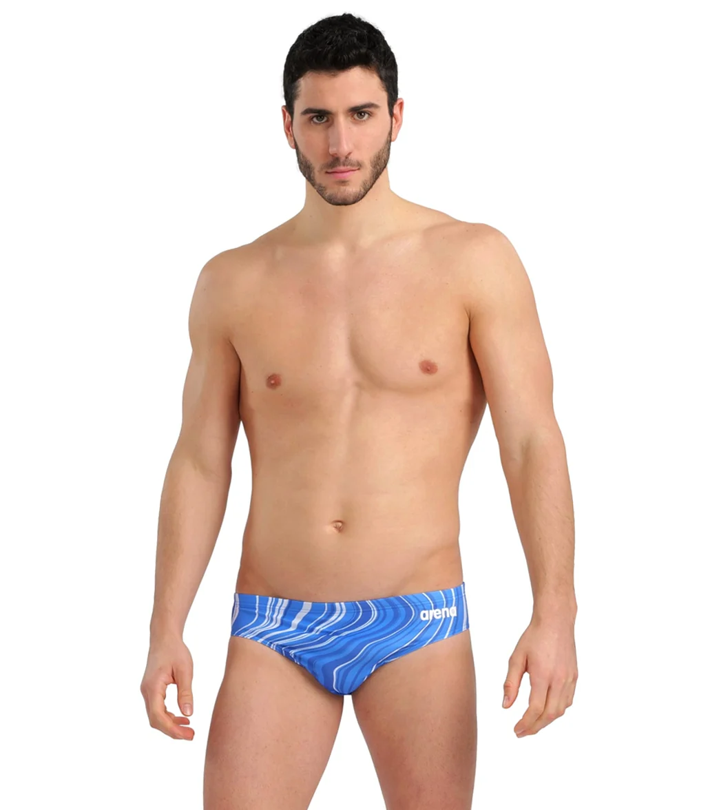 Arena Men's Marbled Brief Swimsuit - Image 3