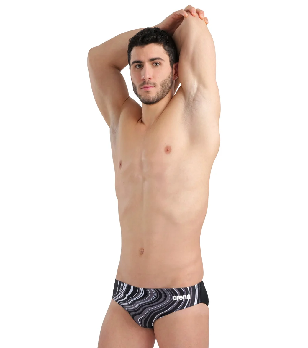 Arena Men's Marbled Brief Swimsuit - Image 30